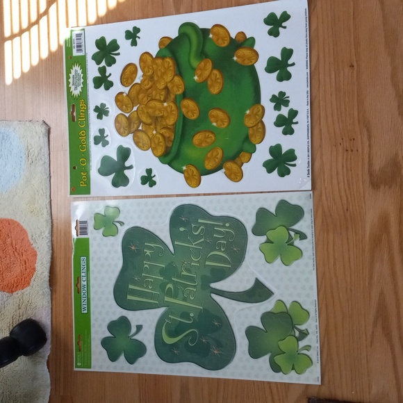 8 Happy St.Patrick's Day Window Clings Decorations - Picture 3 of 6